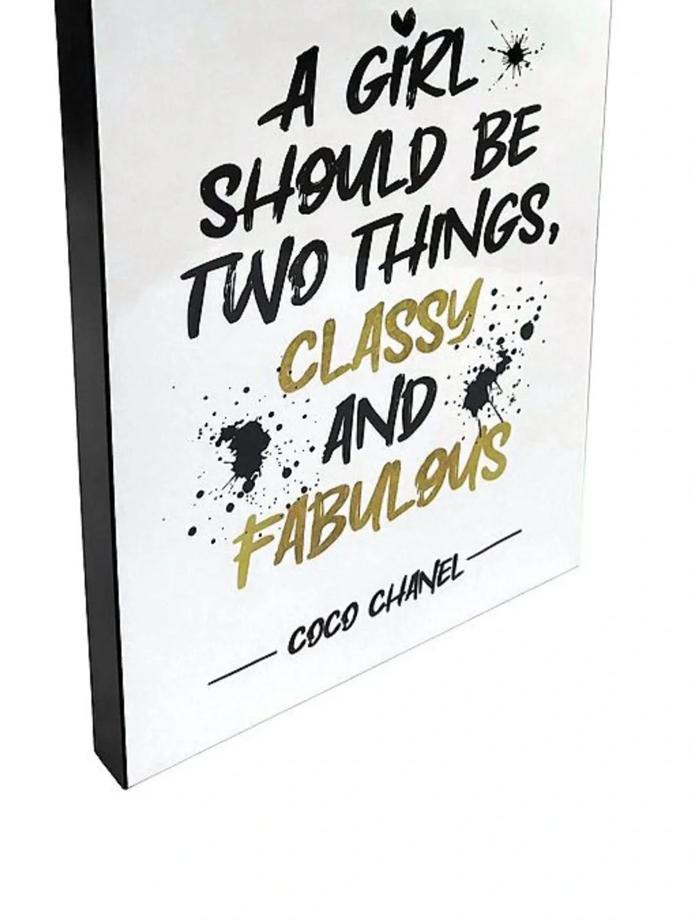 Coco Chanel ‘Classy and Fabulous' Wall Decor